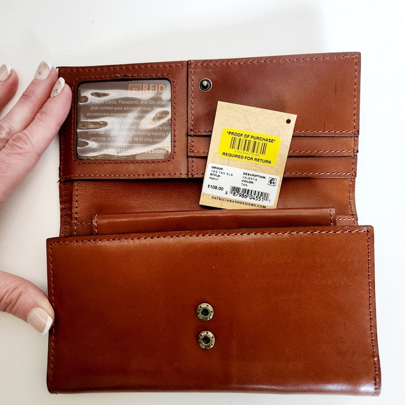 NWT Patricia Nash Brown Leather Wallet - Picture 2 of 9